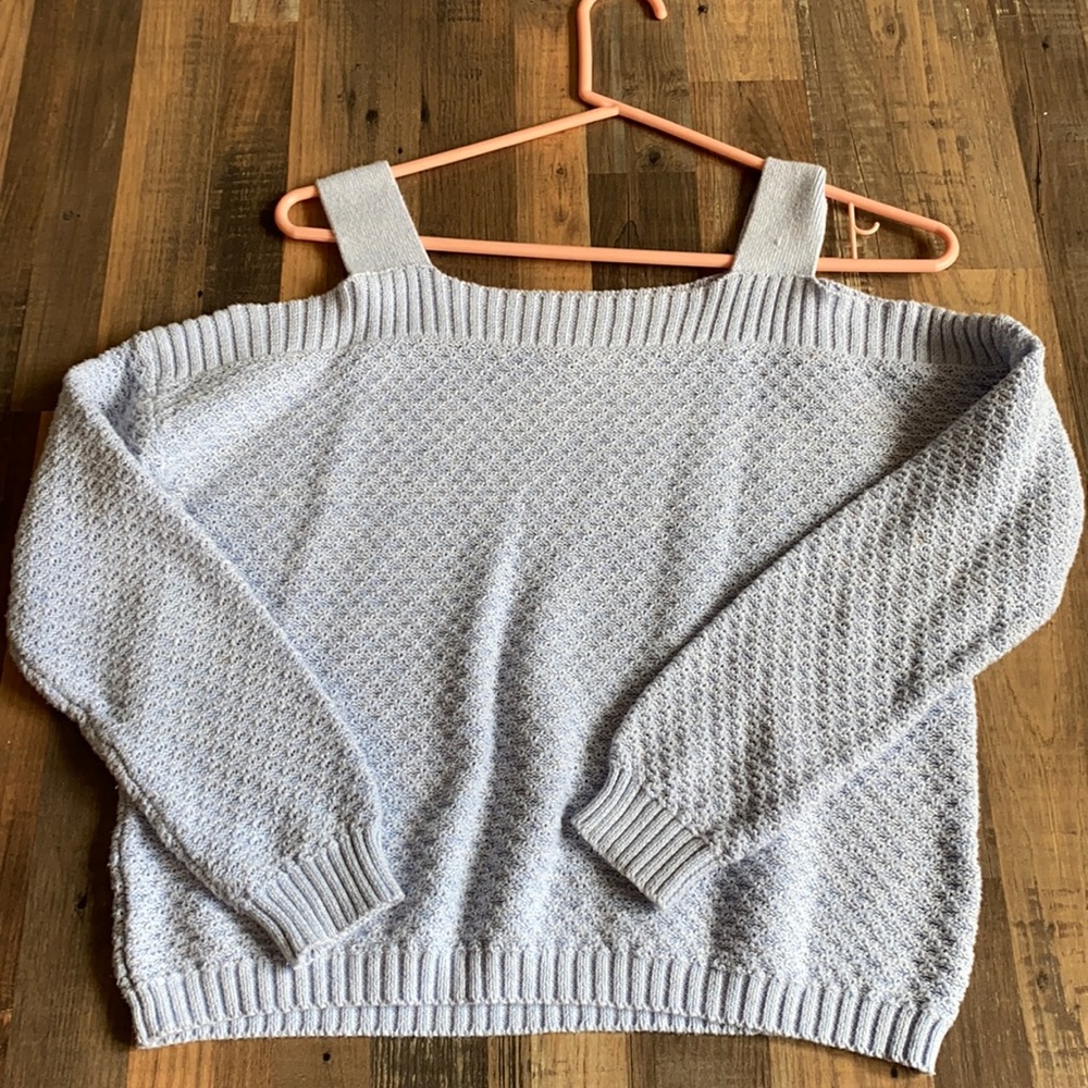 Blue sweater shirt